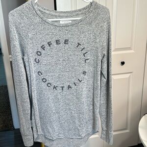 Grayson Threads Coffee Before Cocktails Long Sleeve T-shirt Size XS